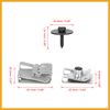 Partuto 24pcs Engine Undertray Clips Screws Under Cover Splashguard Rivets Replacement