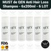 MUST de QEN Hair Loss Shampoo (Solid Progressive Performance Series) 6×200ml