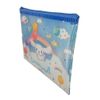 Sanrio Cinnamoroll Cosmetic Flat Vinyl Pouch Zipper Case Bag 7.3" x 5.3" (Sky)