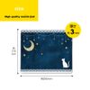 Pretimo Mouse Pad, Compatible with Optical Mouse, Washable, Mini Size, Anti-Slip, Thin, Lightweight, Full Flat, Wood Grain