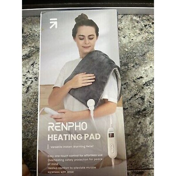 RENPHO Heating Pad for Back Pain & Cramps Relief, FSA HSA Eligible, A-gray