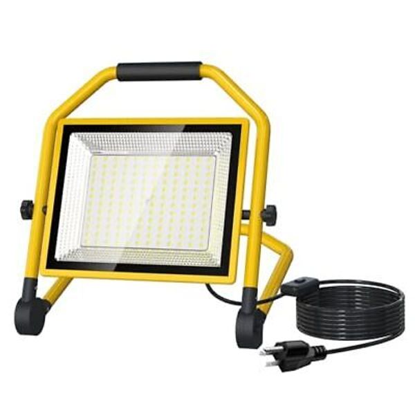 8400 Lumen LED Portable Work Light, 70W Foldable Worklight with 16.4FT 1-Head