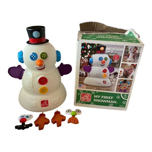 Step2 My First Snowman Musical Toy Lights And Sounds 485700 *Complete And Works