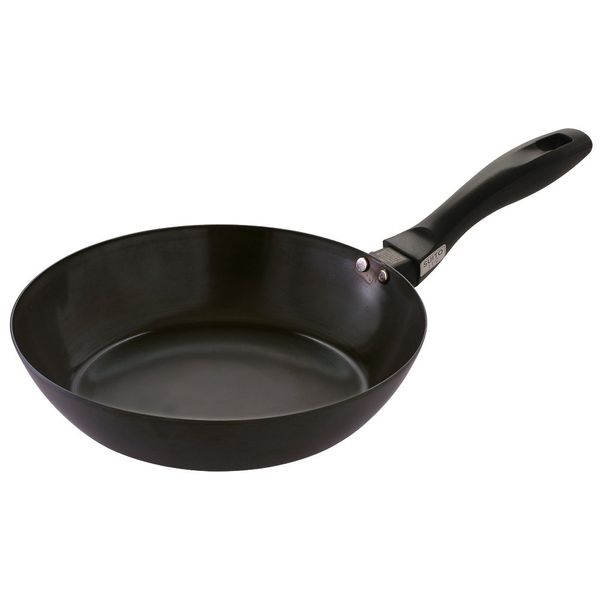 Fujita Metal 65809 Iron Frying Pan, 9.4 inches (24 cm), IH Compatible, Saute Pan, Made in Japan, Suite Fine Craftsmen