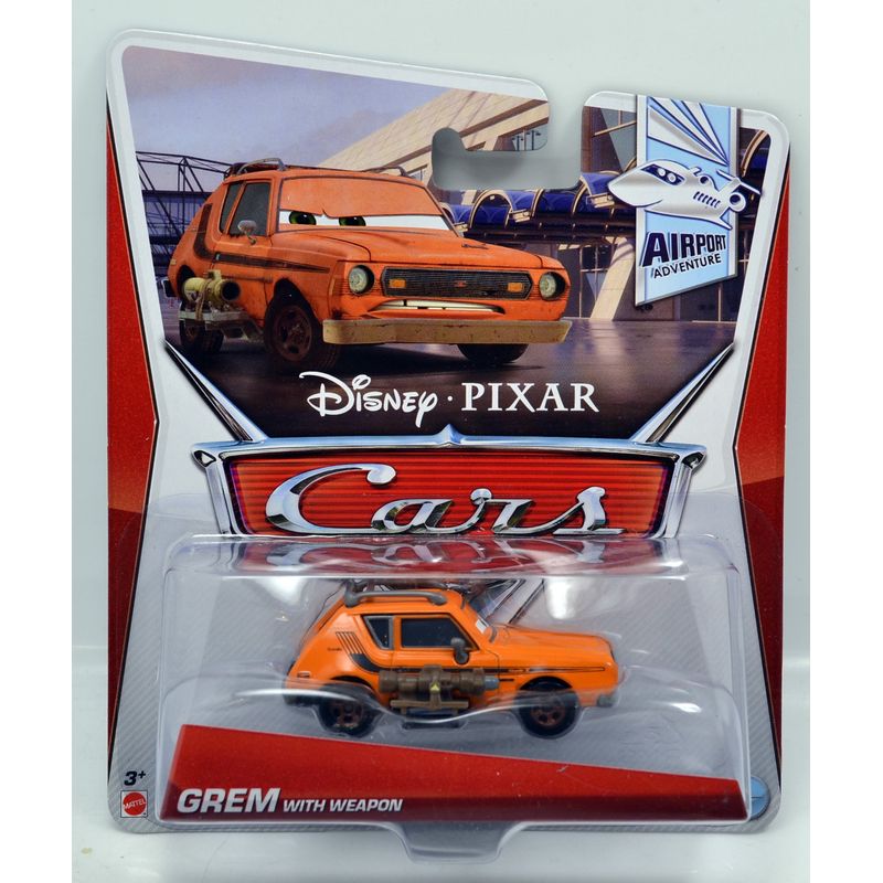 Cars 2 Airport Adventure Grem with Weapon 1:55 Scale Die Cast Vehicle ...