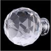 NUODWELL 8 Pcs Spherical Drawer Knob Crystal Pull Handles Cupboard Wardrobe Knobs (20MM)