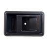 PT Auto Warehouse TO-2501G-FLH - Inside Interior Inner Door Handle, Gray - Passenger Side Front