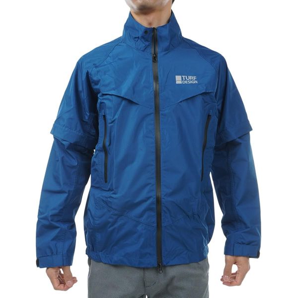 Turf Design TDRW-2370J Men's Rain Jacket, blue