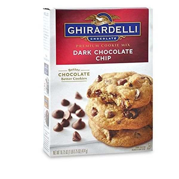 Ghiradelli Dark Chocolate Chip Premium Cookie Mix 16.75 Ounce