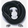 SeaSense BilgePump Plumbing Kit 1.125inx6ft w Ftng SS Clamps , Black