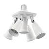 ledscom.de E27 Base, 5-Way Splitter Adapter, White