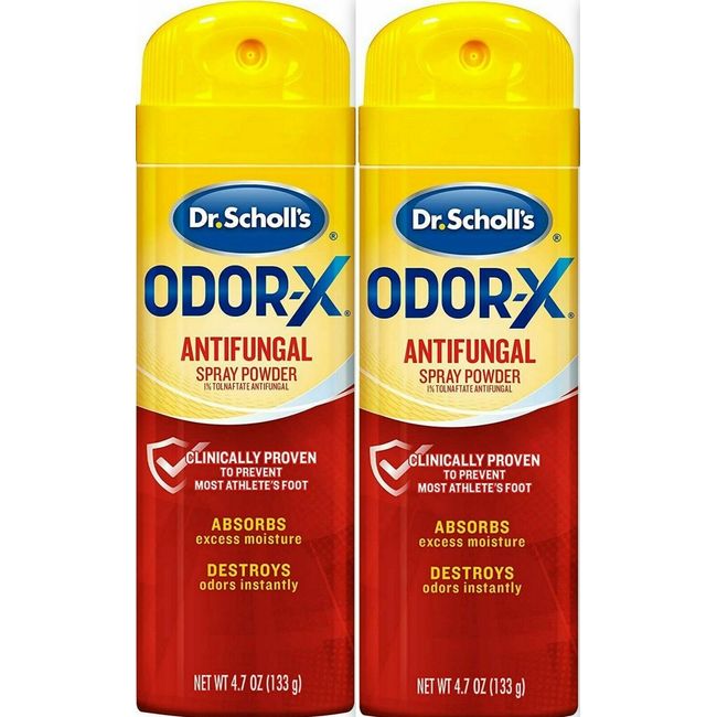 Odor X SPRAY POWDER 4.7 oz ( 2 pack ) NEW LOOK ARRIVING!