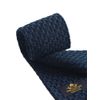 THE COTTON LONDON OPEN WEAVE PLAIN KNITTED TIE – NAVY