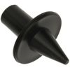 W4 Pole Flanged Foot - Black, 3/4 Inch