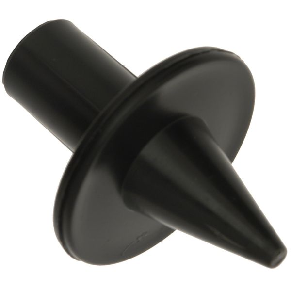W4 Pole Flanged Foot - Black, 3/4 Inch