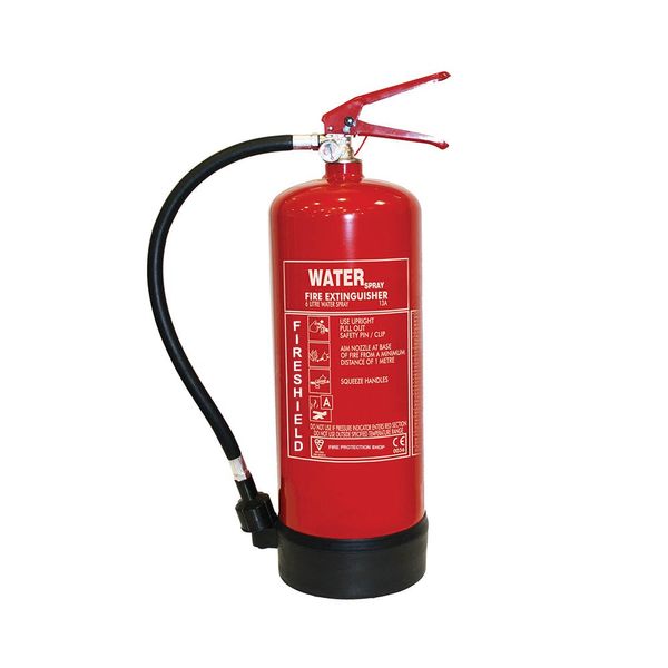 Water Fire Extinguisher - 6Ltr Water Extinguisher Fireshield PRO