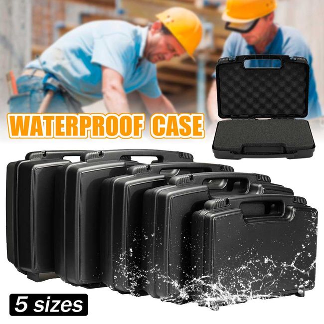 Plastic Tool Box Waterproof Hard Carry Tool Case Safety Instrument