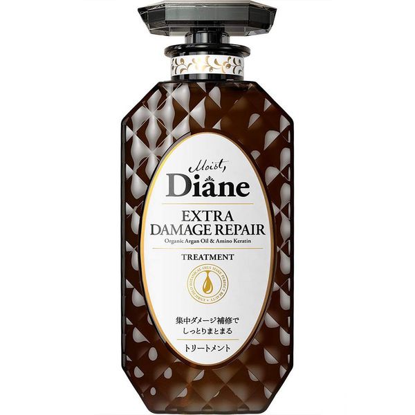 Moist Diane Extra Damage Repair Treatment 450ml - Organic Argan Oil & Amino Keratin (Green Tea Set)