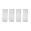 4 Pieces 15ml Clear Empty Deodorant Containers Twist-up Deodorant Containers Empty Deodorant Tubes Bottom Filling Deodorant Bottles for DIY Cosmetic Lip Balm Tubes
