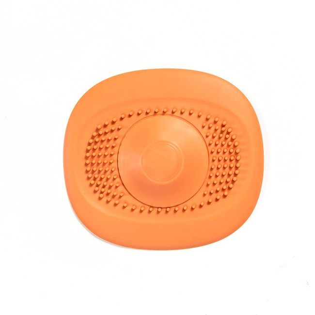 Dropship 1pc Push-type Silicone Floor Drain, Silicone Universal