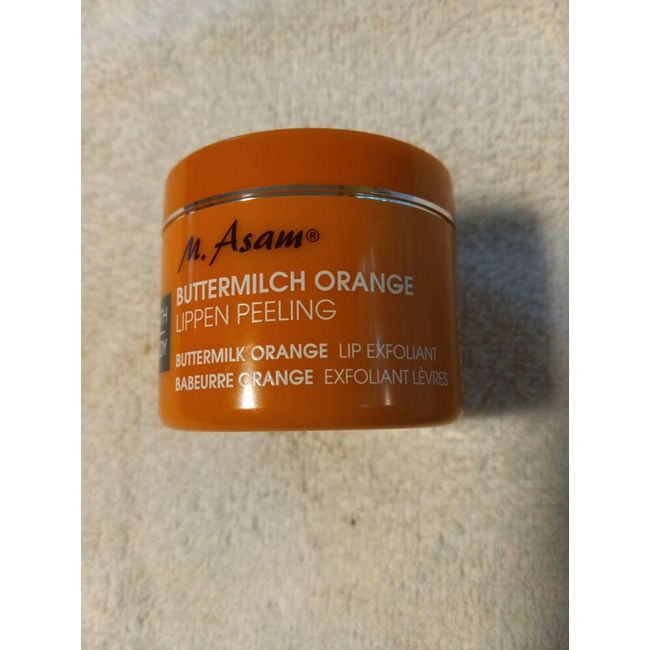 M. Asam Buttermilch Orange Lip Exfoliant, 1.76 oz . No box Sealed jar