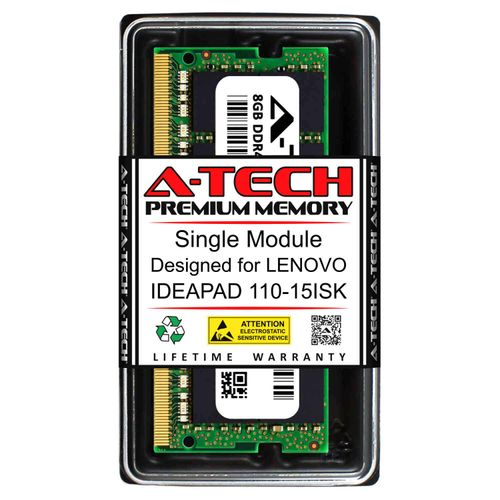 A-Tech 8GB RAM for Lenovo IDEAPAD 110-15ISK | DDR4 2400MHz SODIMM PC4-19200 260-Pin Non-ECC Memory Upgrade Module