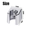 1 Piece Drilled Shower Bracket - Wall Mount Shower Head Holder (Silver)