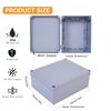 12 x 10 x 4 PVC Plastic Dustproof Waterproof Box IP65 Junction Boxes with
