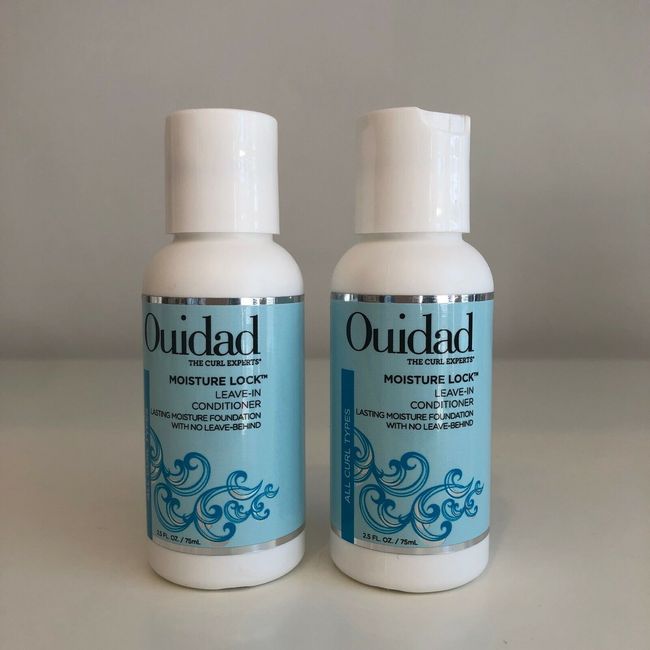 Ouidad Moisture Lock Leave-In Conditioner  Set of 2  Travel Size 2.5 oz each