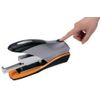 Rexel Optima 70 Low Force Heavy Duty Stapler, 70 Sheet Capacity, Flat Clinch Stapling, Includes Optima Staples, Silver/Black, 2102359