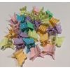 20 Butterfly Mini Hair Claw Clip Pastel Multi Coloured jaw Hair Clips accessories for Women Girls and Kids, 20x15x20cm