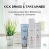 L'ANZA Healing ColorCare Ultra De-Brassing Professional Blue Conditioner, Color Toning Haircare to Eliminate Unwanted Brassiness, Sulfate-free Formula (8.5 Fl Oz)