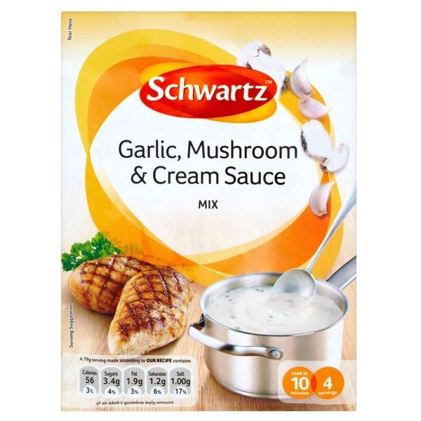 Schwartz Garlic, Mushroom & Cream Sauce Mix (26g)