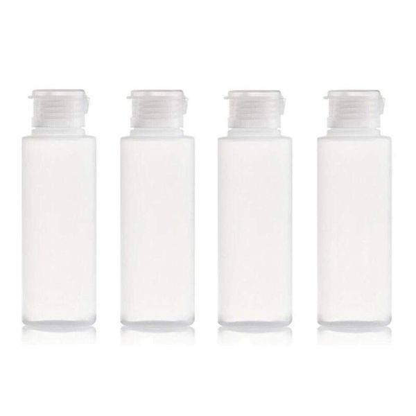 VASANA 4PCS 100ML 3.4oz Clear Plastic Soft Tubes Squeezable and Refillable Travel Bottles Make up Cosmetics Containers for Facial Cleanser Lotion Emulsion Shampoo Conditioner Shower Toiletries