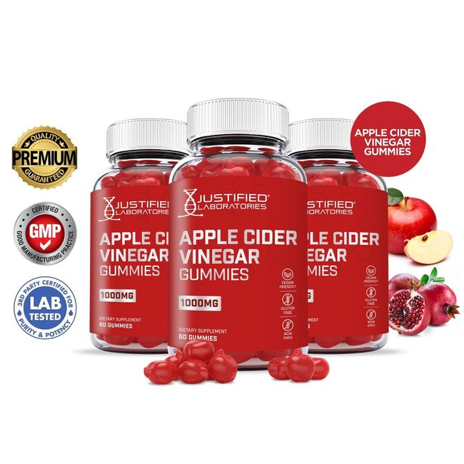 Apple Cider Vinegar Gummies 1000MG ACV 60 Gummys