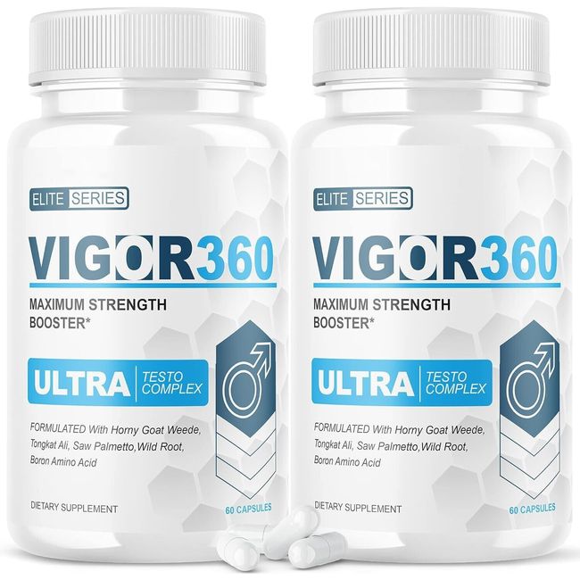 (2 Pack) Vigor 360 Pills Supplement Advanced Formula Vigor 360 - 120 Capsules