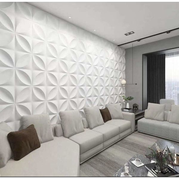 White 3D Wall Tiles Home Decoration