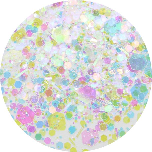 MATIERE MIX Glitter Hologram Pastel White