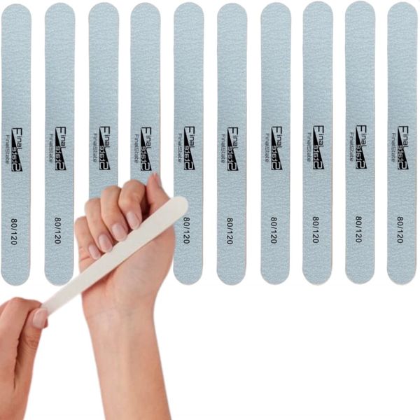 FinalState Supreme Professional Style Washable Nail File Set, Nail File, Nail File, Nail File, Nail Polish, Zebra File, Acrylic File, Gel Nail Polish, Sculpt, Hard Gel, Off, Gel Off, Gel Off [80 120