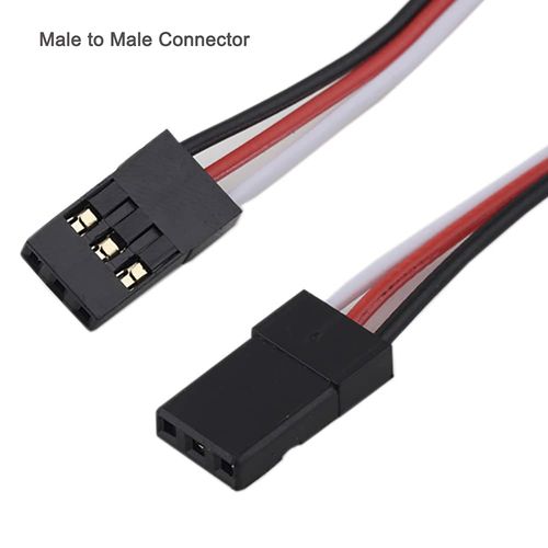 DIYmall 10pcs 3.93inch Male to Male JR Plug Servo Extension Lead 3Pin 100mm Servo Extension Cable for RC Plane Car