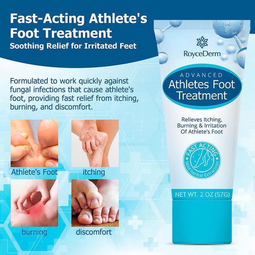 Roycederm Athletes Foot Treatment, Athletes Foot Cream Extra Strength, Foot Fungus Treatment, Foot Repair Cream for Healthy Feet, Fast Relief for Athletes Foot Fungal Infections