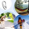 Spring Link - Lock Fastener Hook,Clip Egg Shape Multifunctional Quick Release for Hiking Camping Keys Rvs Water Bottles