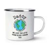 Personalised World's Best Daddy Enamel Mug Cup