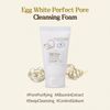 SKINFOOD Egg Perfect Pore Cleansing Foam 150ml - Egg Yolk, Albumin Contained Pore Refining Facial Foam Cleanser - Removes Impurities from Pores- Give Light & Smooth Skin Feeling (5.07 fl.oz.)