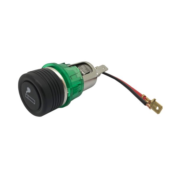 XtremeAuto Universal 12V Volt Car/Van Cigarette Lighter Replacement Socket, Charger Power Unit With Green LED Illuminated Light