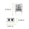 WAGO 2773-402 Wall-Nuts Push Wire Connectors - 2 Conductor - 120 pk