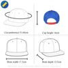 Underground Kulture 2-Tone Plain Blue and Red Snapback Baseball Cap