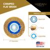 8" INCH ROUND BRASS WIRE BRUSH WHEEL FOR BENCH GRINDER | RUST/PAINT REMOVAL 4pcs
