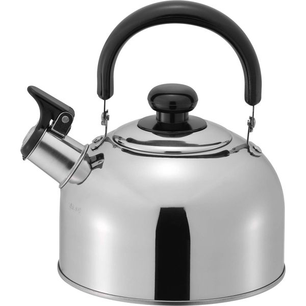 Wahei Freiz RB-1267 Whistling Kettle, 6.3 gal (2.2 L), Induction Compatible, Stainless Steel