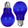 2 Pack AIICIOO 60W UVA Daytime Reptile Bulb Heating Lamp E26 - Blue